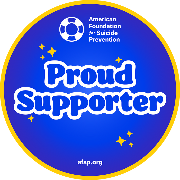 AFSP Proud Supporter badge