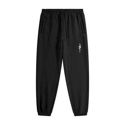 Ranked Black Heavyweight Joggers