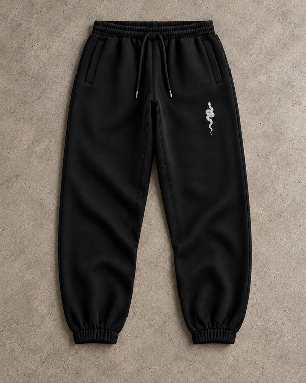 Ranked Black Heavyweight Joggers