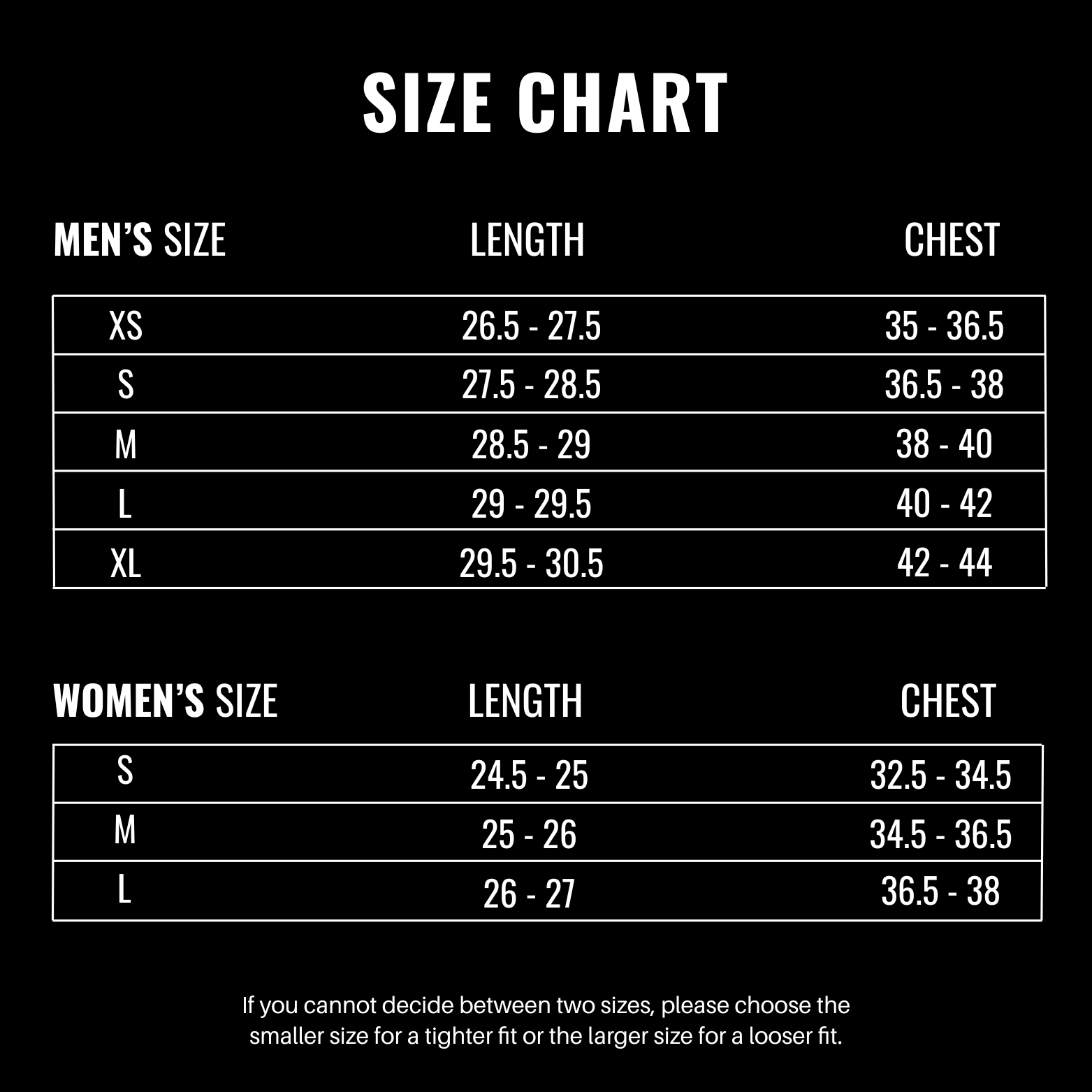 Kuzushi Pulse Rashguard size chart