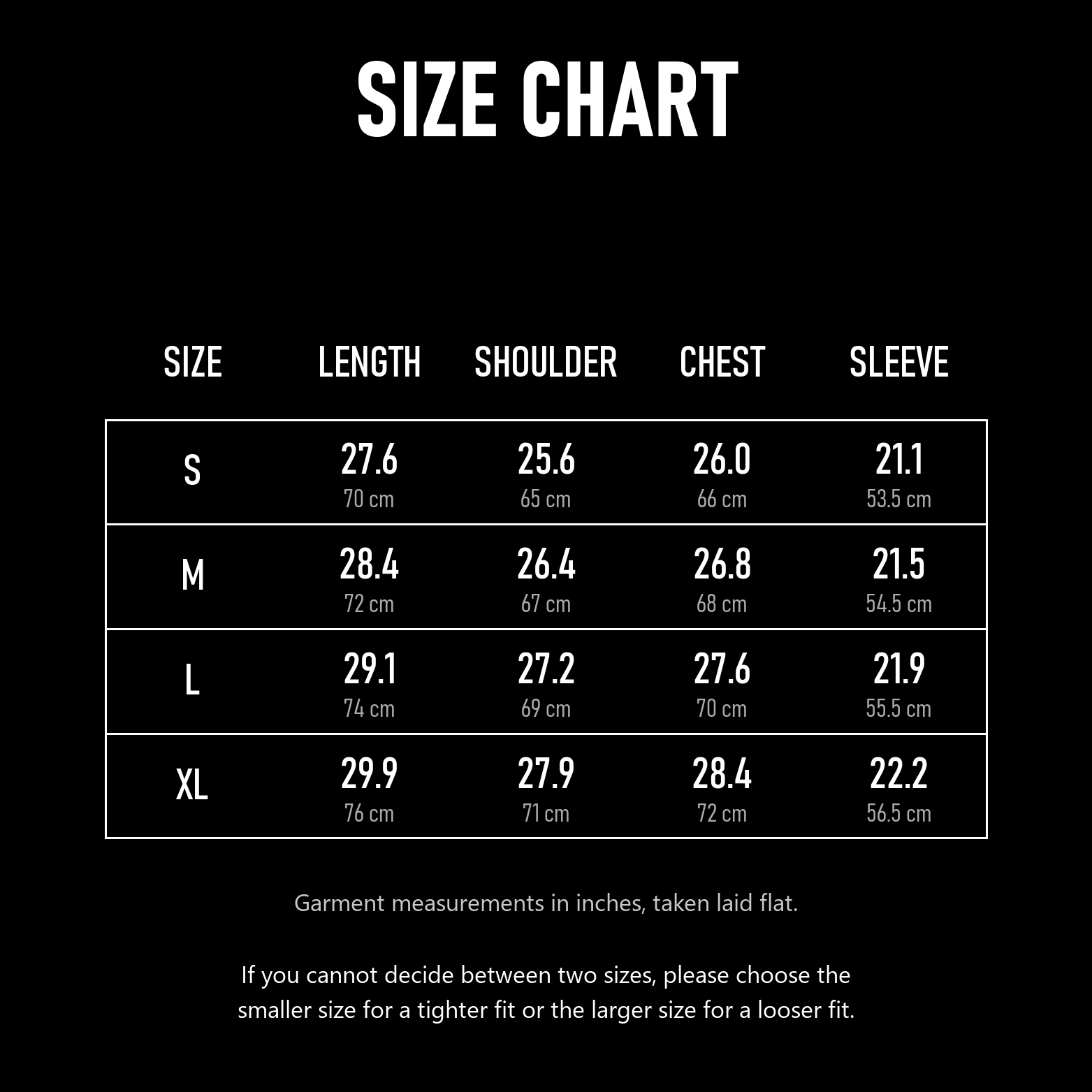Ranked Black Oversized Hoodie size chart